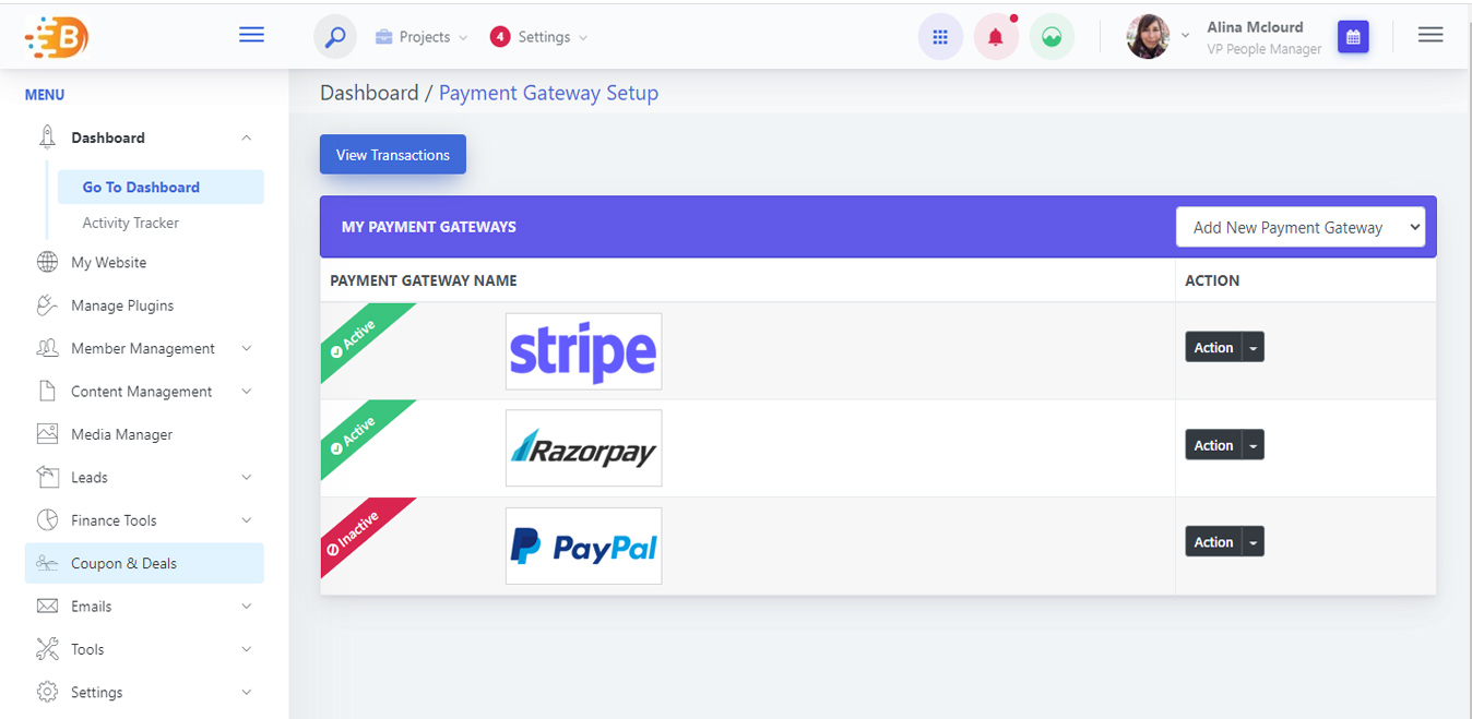 Adding Payment Gateway