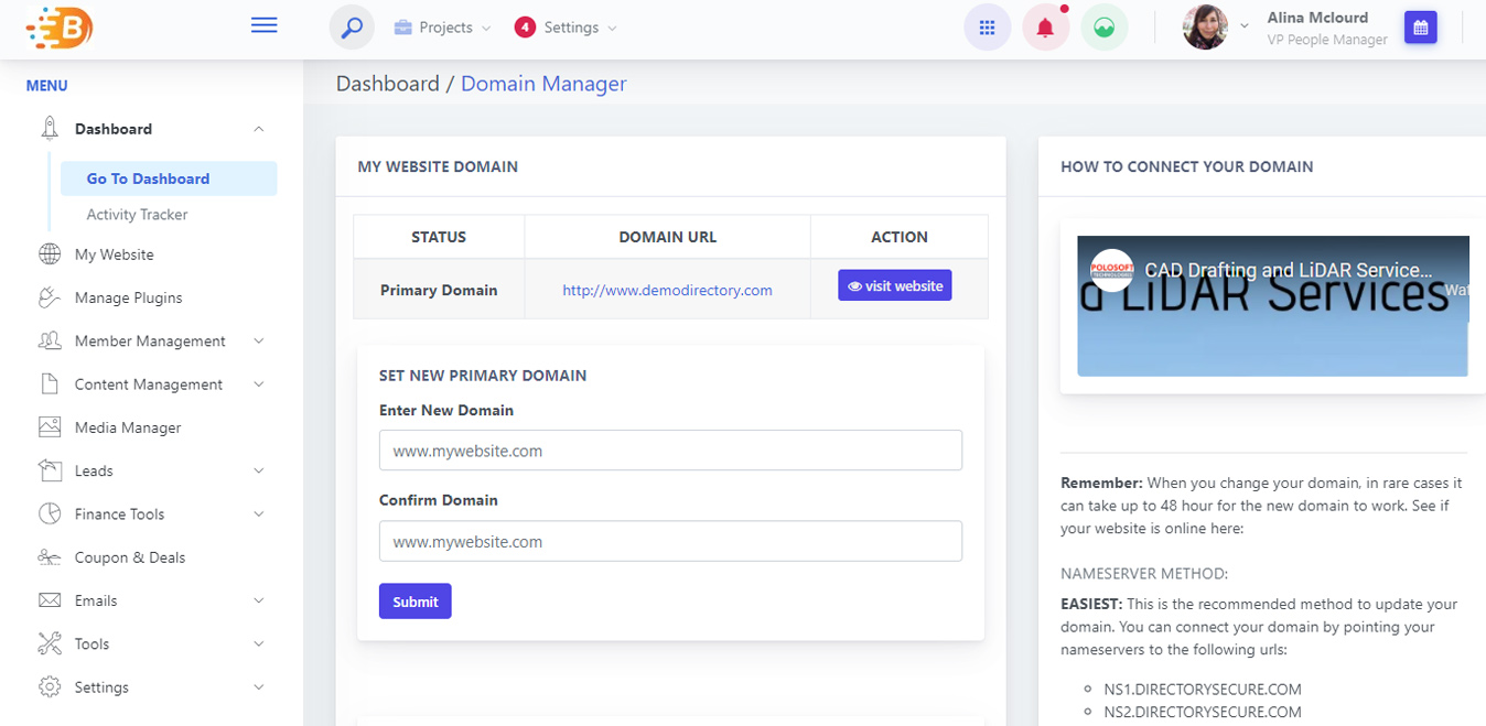 Connecting Domain Name